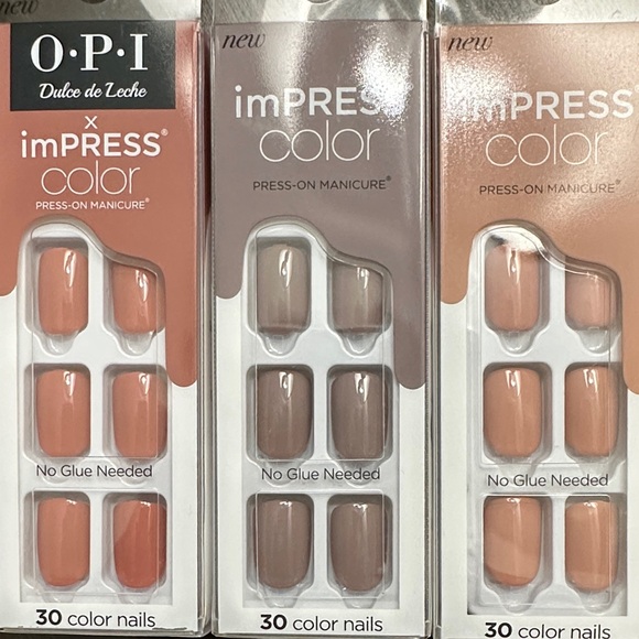 OPI Other - imPRESS Color Press-On Nails — Neutral Nude & Taupe Shades 3 pack
